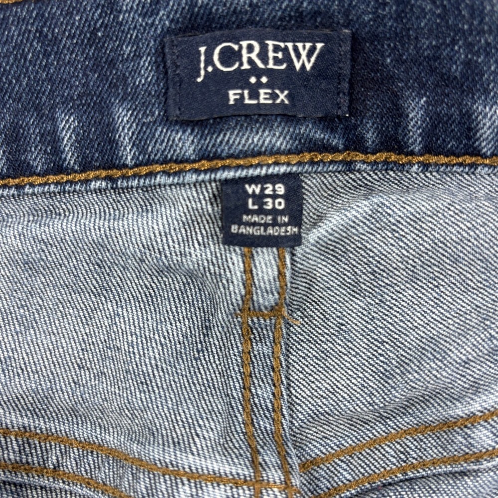 J.Crew Flex Jeans Mens 29x30 Blue Medium Wash Re-Imagined Stretch Denim - Picture 10 of 15